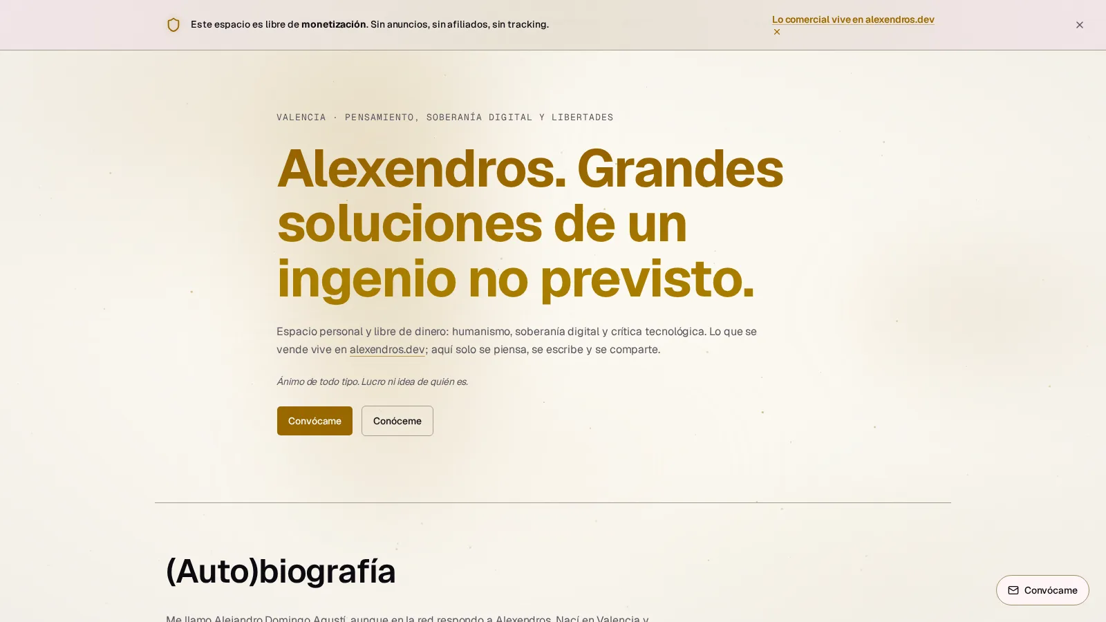 Alexendros.me — Portfolio & blog